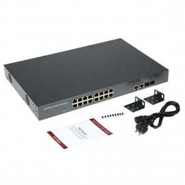 16 Port IEEE802.3at POE Switch/Injector Power over Ethernet for IP Camera VoIP Phone AP devices 1016POE-AT