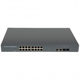 16 Port IEEE802.3at POE Switch/Injector Power over Ethernet for IP Camera VoIP Phone AP devices 1016POE-AT