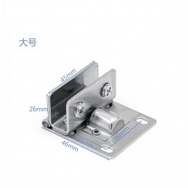 Square glass sandwich plate support glass clip double side glass clip stainless steel glass clip hinge glass hinge unilateral large