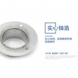 Stainless steel 38 51 flange seat stainless steel tube seat circular tube seat jacket tube bracket thickening large flange seat flange 38