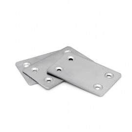 Stainless steel furniture connecting piece steel straight piece Angle iron 180 degree Angle code - type straight piece fixed code layer plate drag 1.5 thick straight piece