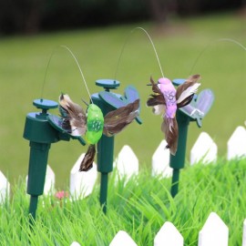 Solar Panel Powered Dancing Hummingbird Garden Decoration Toys For Children
