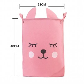 Ear bear toy storage bag Cartoon cloth storage bucket waterproof folding 1173 ear bear